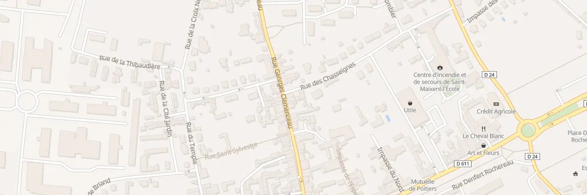 Plan du 54 Rue Georges Clémenceau à Saint-Maixent-l’École