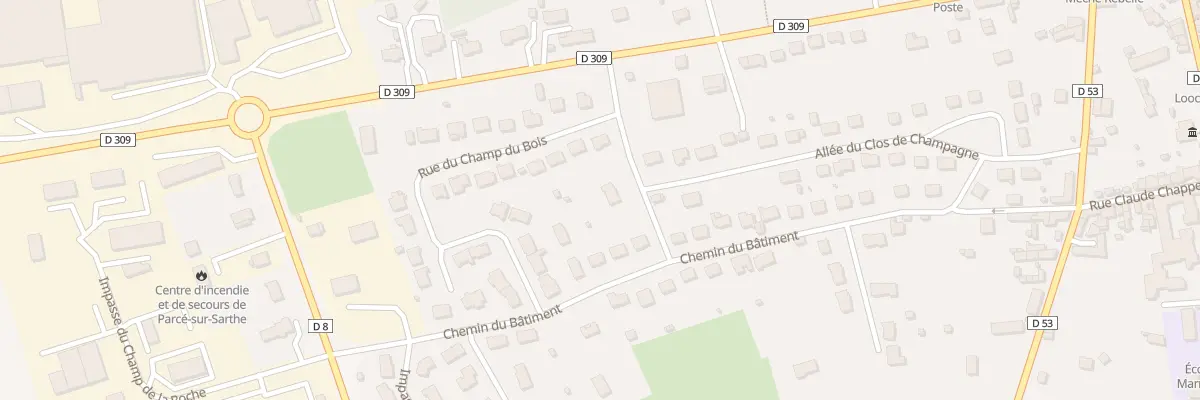 Plan du 3 Rue du Champ Des Noyers à Parcé-sur-Sarthe