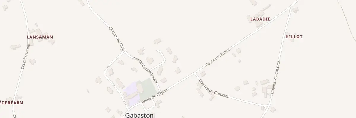 Plan du 5 Rue du Centre Bourg à Gabaston