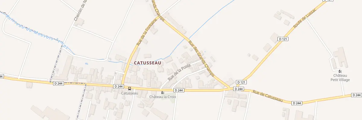 Plan du 12 Rue de la Poste à Pomerol