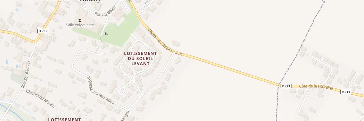 Plan du 1 Rue des Mésanges à Nousty