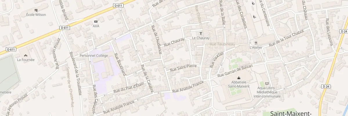 Plan du 11 Rue de l’Audience à Saint-Maixent-l’École