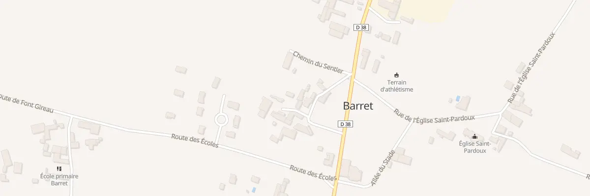 Plan du 2 Imp du Dortoir à Barret