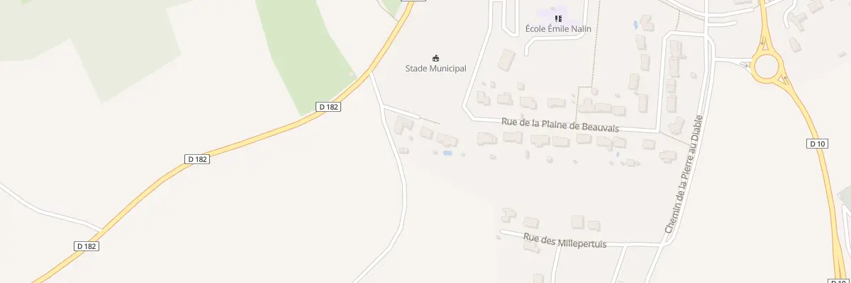 Plan du 2 Rue de la Plaine de Beauvais à Saint-Martin-de-Saint-Maixent
