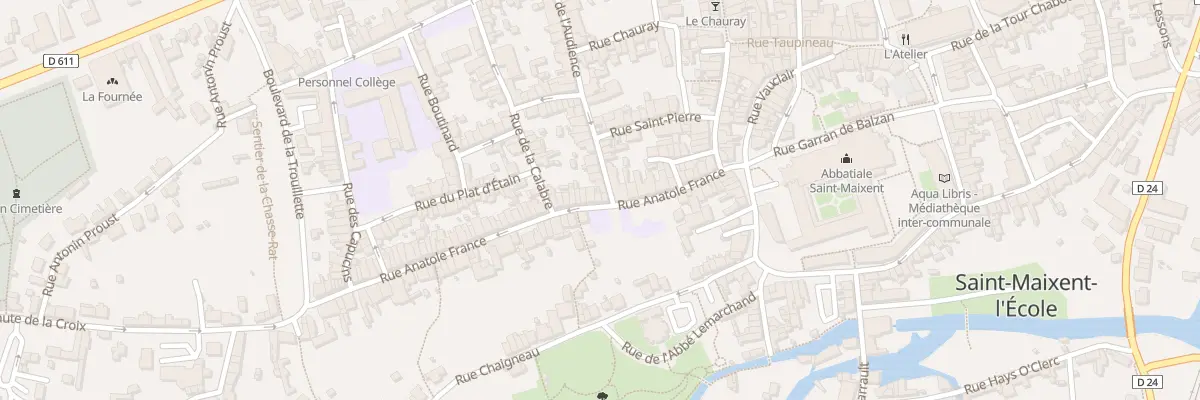 Plan du 22 Rue Anatole France à Saint-Maixent-l’École