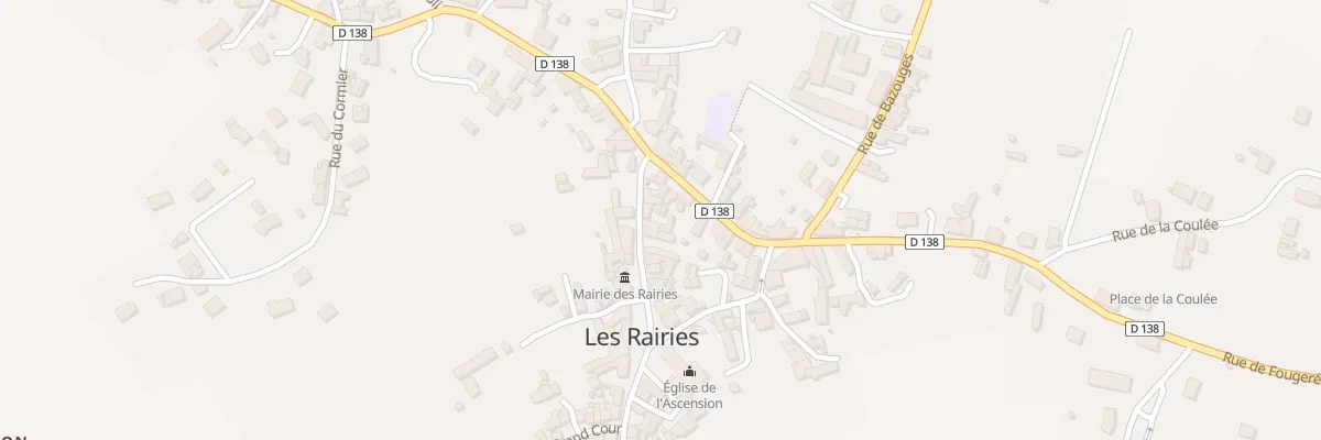 Plan du 3 Rue Charles de Gaulle aux Rairies