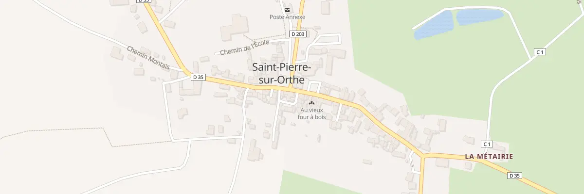 Plan du 34 Rue Monseigneur Grandin à Vimartin-sur-Orthe