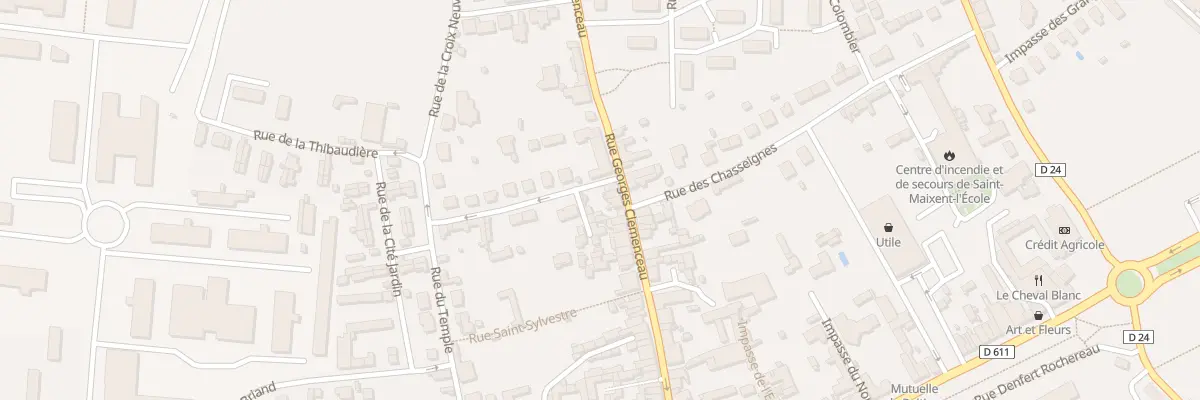Plan du 61 Rue Georges Clémenceau à Saint-Maixent-l’École