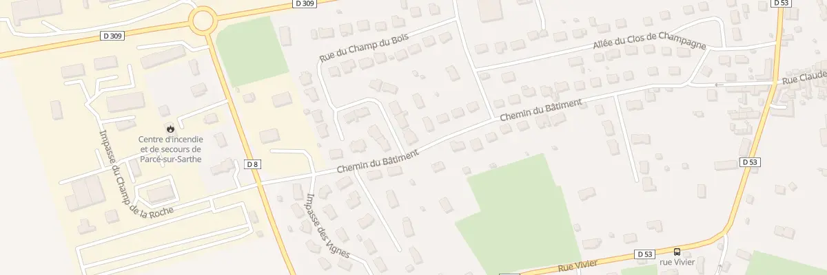 Plan du 22 Rue des Perrais à Parcé-sur-Sarthe