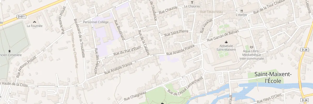 Plan du 28 Rue Anatole France à Saint-Maixent-l’École