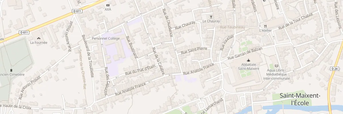 Plan du 22 Rue de l’Audience à Saint-Maixent-l’École