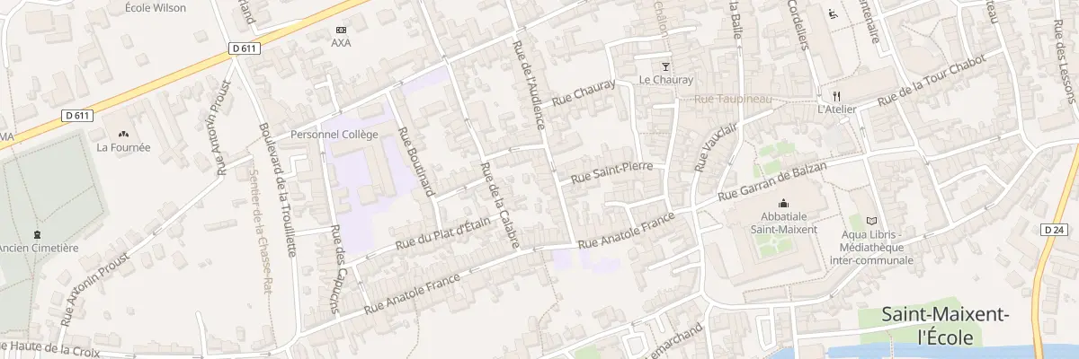 Plan du 20 Rue de l’Audience à Saint-Maixent-l’École