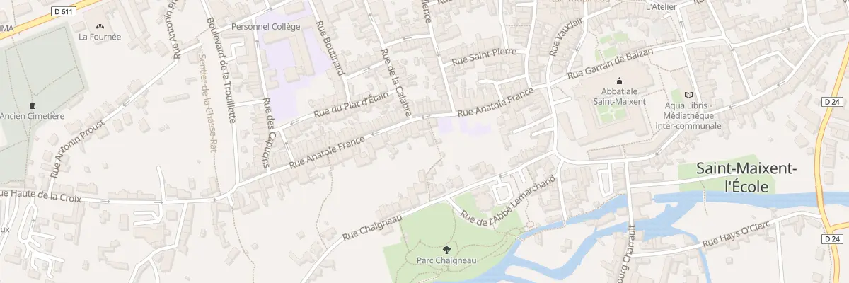 Plan du 27 Rue Anatole France à Saint-Maixent-l’École