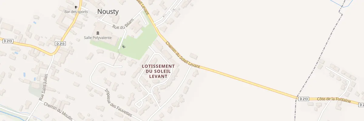 Plan du 2 Rue des Mésanges à Nousty