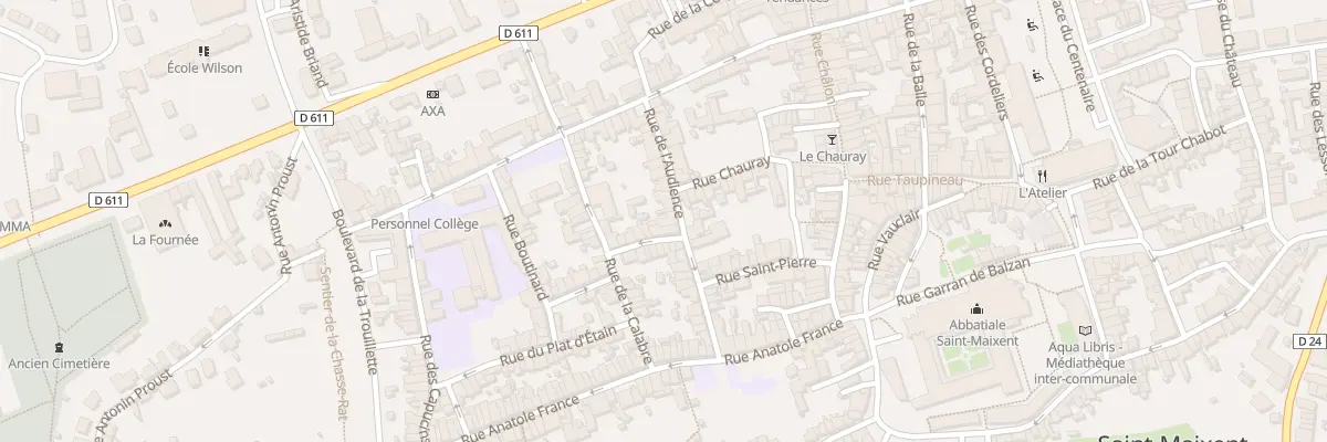 Plan du 12 Rue de l’Audience à Saint-Maixent-l’École