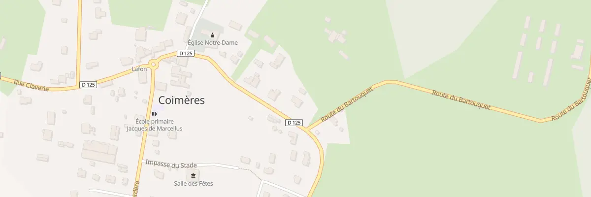 Plan du 250 Rue du Lavoir à Coimères