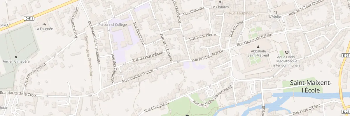 Plan du 34 Rue Anatole France à Saint-Maixent-l’École