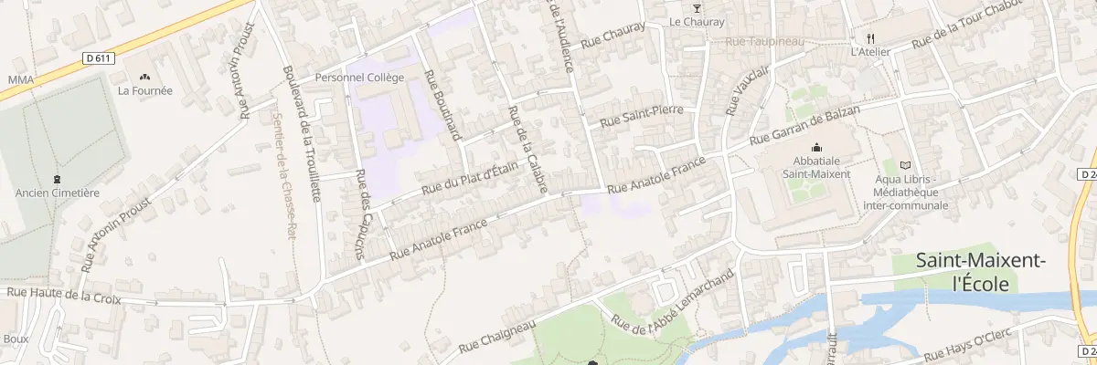 Plan du 36 Rue Anatole France à Saint-Maixent-l’École