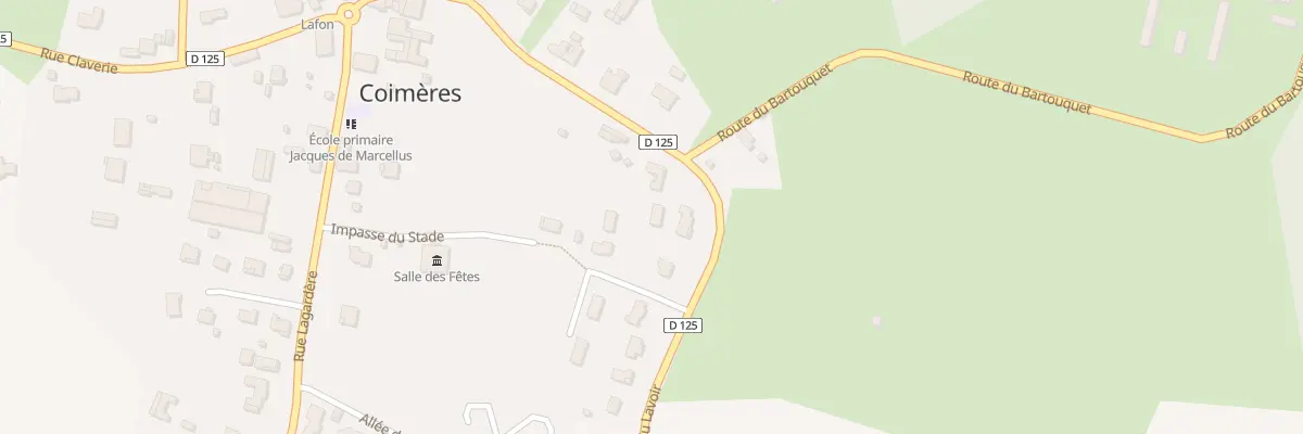 Plan du 404 Rue du Lavoir à Coimères