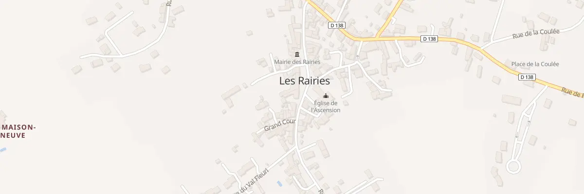 Plan du 22 Rue Charles de Gaulle aux Rairies