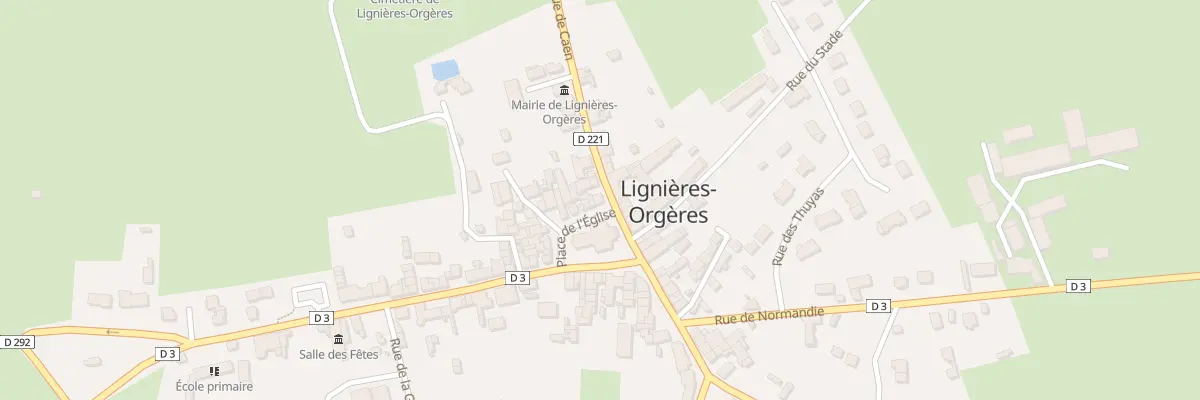 Plan du 1 Rue de Caen à Lignières-Orgères