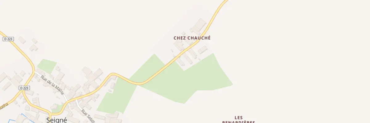 Plan du 22 Chez Chauche à Seigné