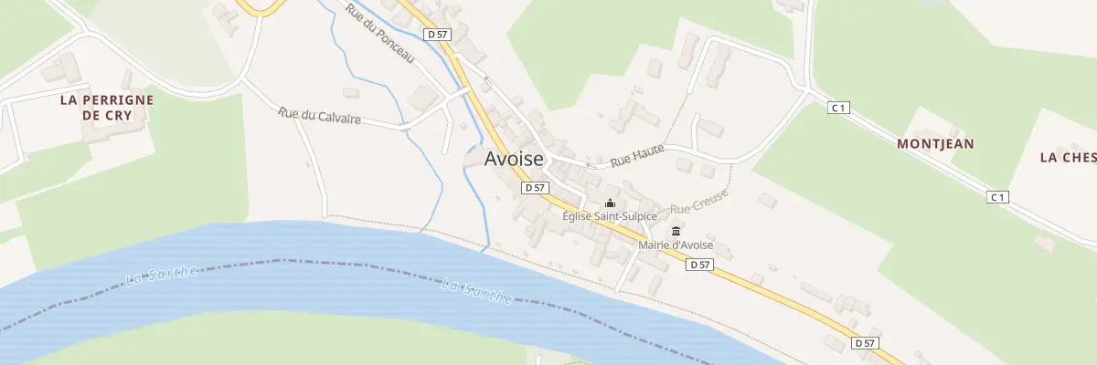 Plan du 2 Pas des Jolis Coteaux à Avoise