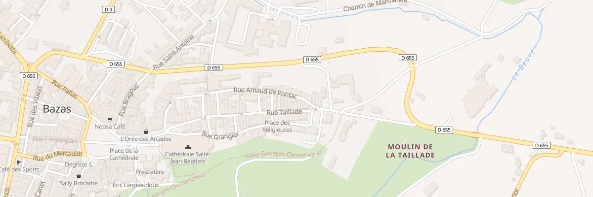 Plan du 53 Rue de Pontac à Bazas