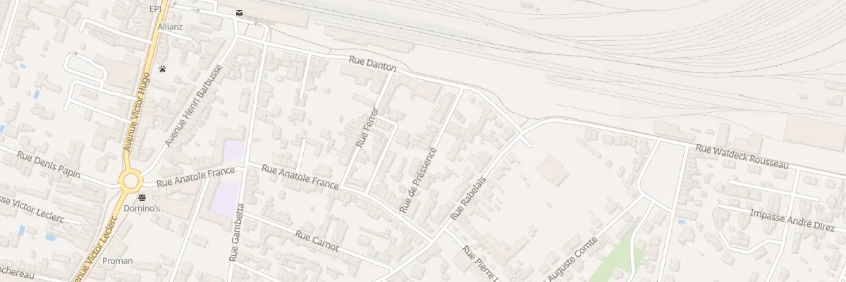 Plan du 13 Rue de Pressencé à Thouars
