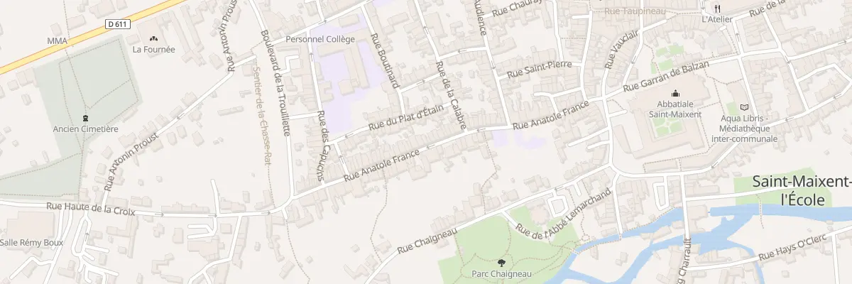 Plan du 58 Rue Anatole France à Saint-Maixent-l’École