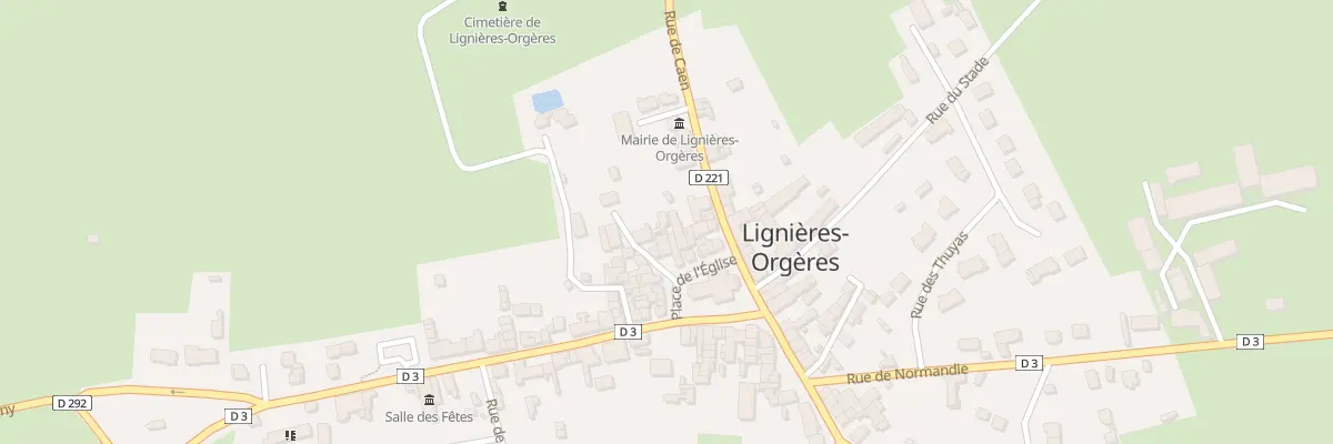 Plan du 24 Pl de l’Eglise à Lignières-Orgères