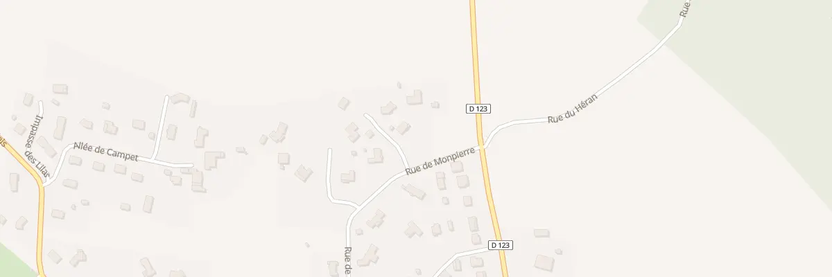 Plan du 22A Monpierre à Cazats