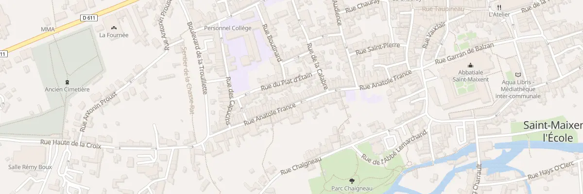 Plan du 62 Rue Anatole France à Saint-Maixent-l’École