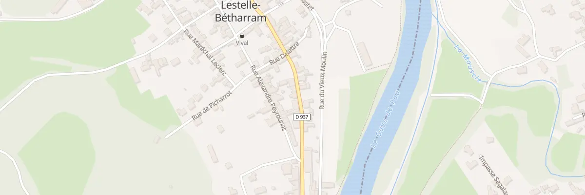 Plan du 9 Rue Gaston de Foix à Lestelle-Bétharram