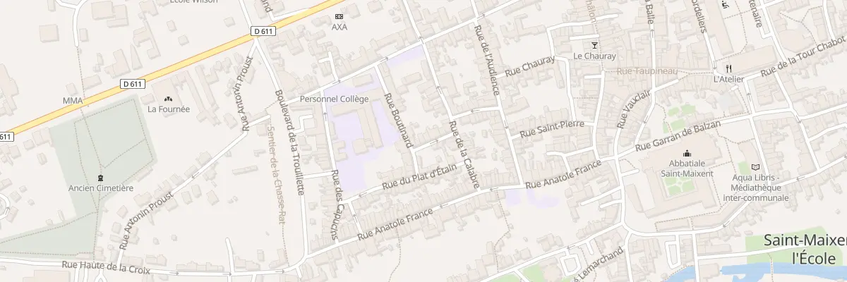 Plan du 8 Rue du Jour à Saint-Maixent-l’École