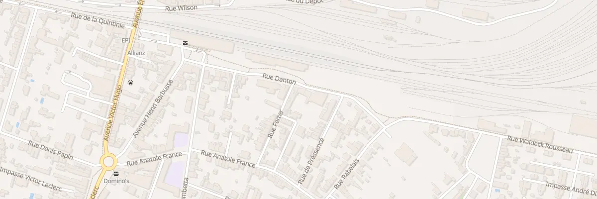 Plan du 22 Rue Danton à Thouars