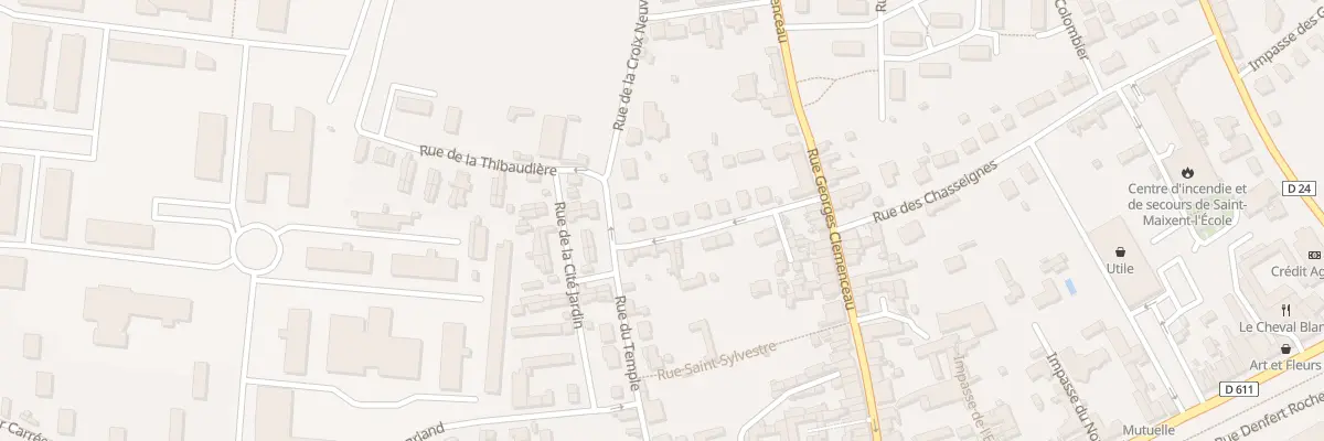 Plan du 14 Rue Tartifume à Saint-Maixent-l’École
