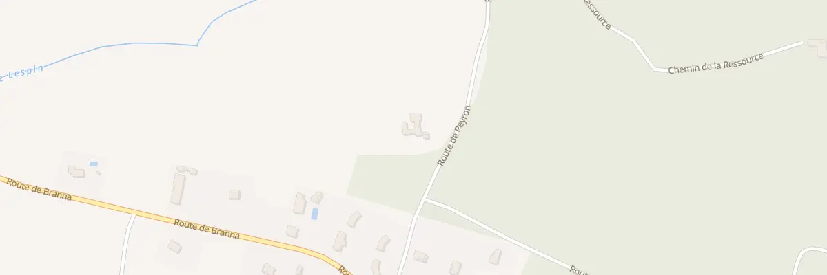 Plan du 6 Peyron à Cudos