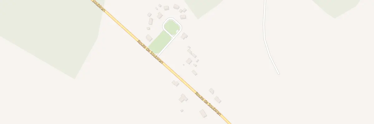 Plan du 872 Rte de Soubiran à Escaudes