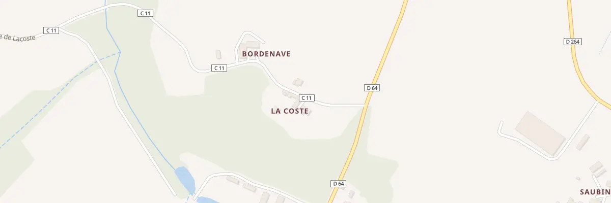 Plan du 99 Rte de Lacoste à Bourdalat
