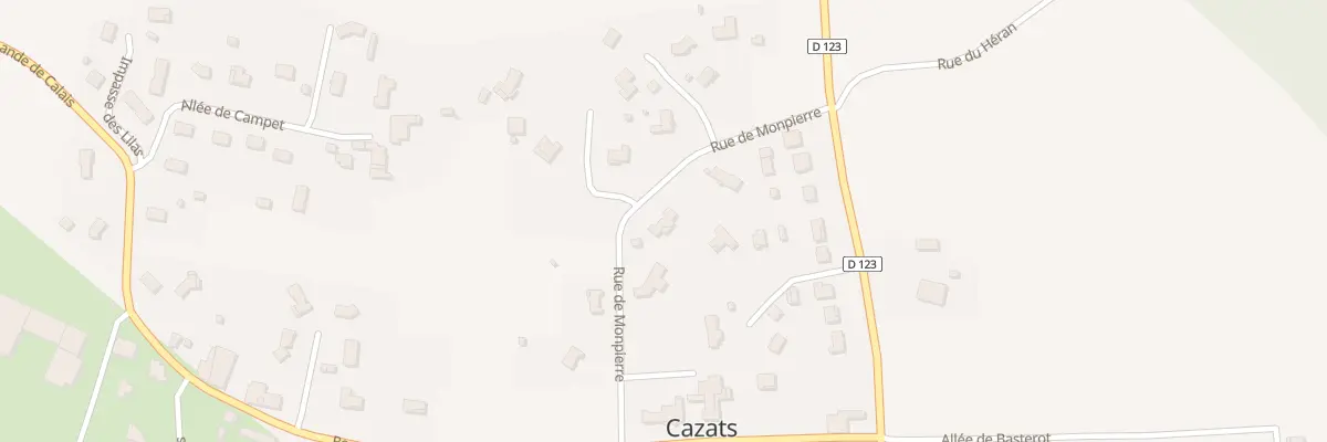 Plan du 5 Che de Monpierre à Cazats
