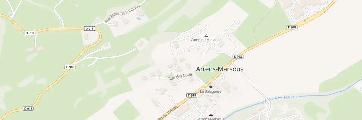 Plan du 10 Costes à Arrens-Marsous