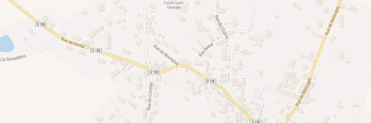 Plan du 6 Rue de Durtal aux Rairies