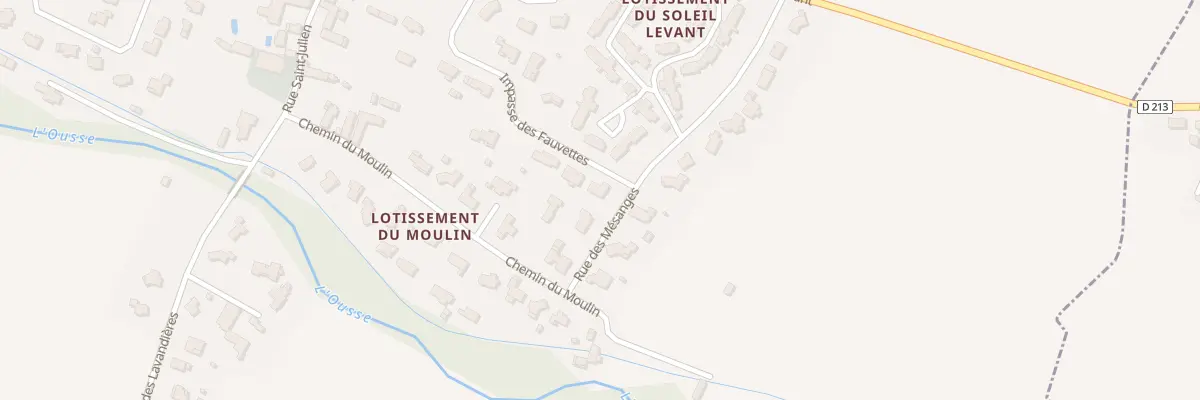 Plan du 6 Rue des Mésanges à Nousty