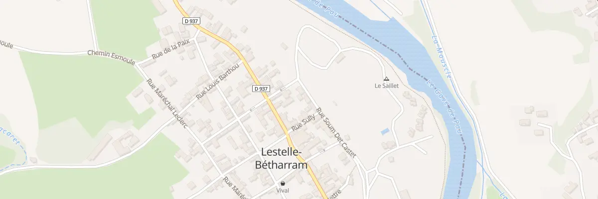 Plan du 2 Rue Soum Det Castet à Lestelle-Bétharram
