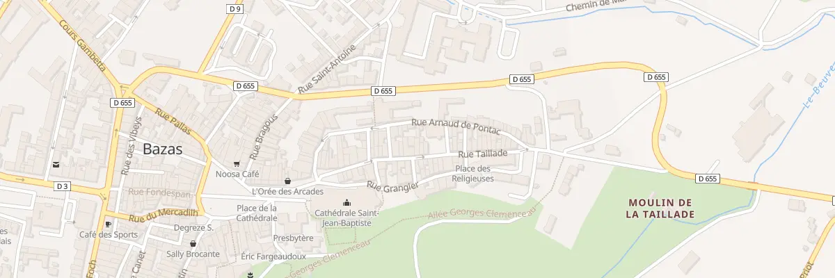 Plan du 26 Rue Taillade à Bazas