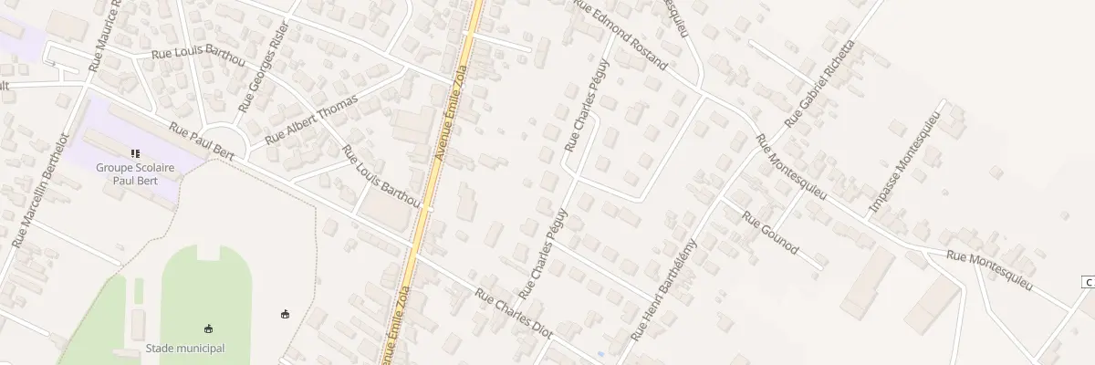 Plan du 9 Rue Charles Péguy à Thouars