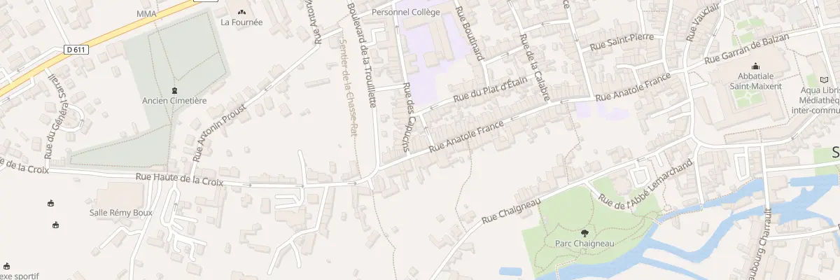 Plan du 90 Rue Anatole France à Saint-Maixent-l’École