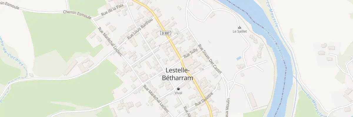 Plan du 1 Rue Henri IV à Lestelle-Bétharram