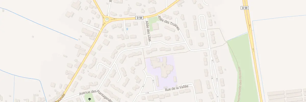 Plan du 5 All des Roses à Beaufort-en-Anjou